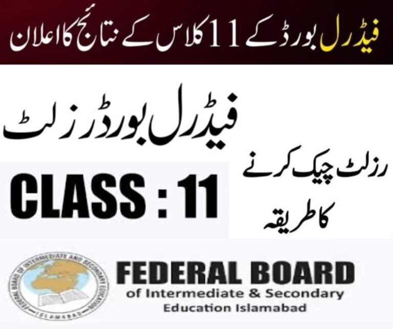 FBISE Result 2024 Class 11th